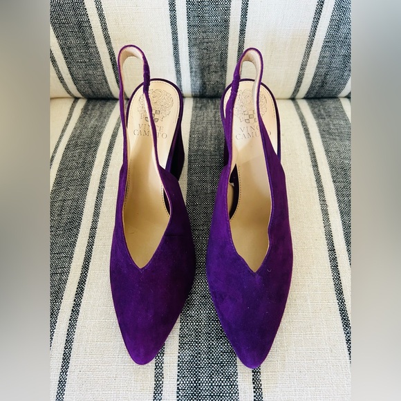 Vince Camuto Suede Slingbacks - Picture 1 of 4